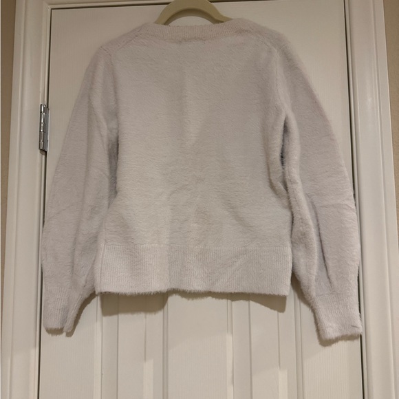 Banana Republic off white fuzzy sweater in size Small - Picture 2 of 3